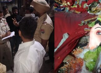 ਡੀ. ਜੇ. ਬੰਦ ਕਰਾਉਣ ਨੂੰ ਲੈ ਕੇ ਭਿੜੀਆਂ ਦੋ ਧਿਰਾਂ, ਸਮਾਗਮ ‘ਚ ਪਈਆਂ ਧਾਰਮਿਕ ਮੂਰਤੀਆਂ ਦੀ ਕੀਤੀ ਤੋੜ-ਭੰਨ