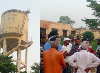 ਮੋਗਾ : ਕਾਂਗਰਸੀ ਮਹਿਲਾ ਸਰਪੰਚ ਨੇ ਟੈਂਕੀ ‘ਤੇ ਚੜ੍ਹ ਕੇ ਕੀਤਾ ਹੰਗਾਮਾ, ਪੰਚਾਇਤ ਸਕੱਤਰ ‘ਤੇ ਲਗਾਏ ਝੂਠੇ ਫਾਰਮ ਭਰਨ ਦੇ ਦੋਸ਼