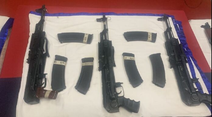 ਫਿਰੋਜ਼ਪੁਰ : ਕੌਮਾਂਤਰੀ ਸਰਹੱਦ ਤੋਂ 6 ਏਕੇ 47, ਤਿੰਨ ਪਿਸਤੌਲ ਤੇ 200 ਕਾਰਤੂਸ ਬਰਾਮਦ