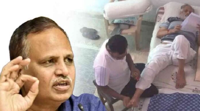 ਤਿਹਾੜ ਜੇਲ੍ਹ ‘ਚ ਮੰਤਰੀ ਸਤੇਂਦਰ ਜੈਨ ਦੀ ਮਾਲਿਸ਼ ਕਰਨ ਵਾਲਾ ਜਬਰ ਜਨਾਹ ਦਾ ਮੁਲਜ਼ਮ ਨਿਕਲਿਆ : ਸੂਤਰ