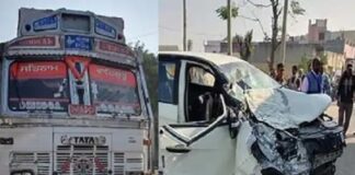 ਦਰਦਨਾਕ ਹਾਦਸਾ ! ਟਰੱਕ ਅਤੇ ਕਾਰ ਦੀ ਆਹਮੋ-ਸਾਹਮਣੇ ਟੱਕਰ ‘ਚ 2 ਔਰਤਾਂ ਦੀ ਮੌਤ, 4 ਗੰਭੀਰ ਜ਼ਖਮੀ