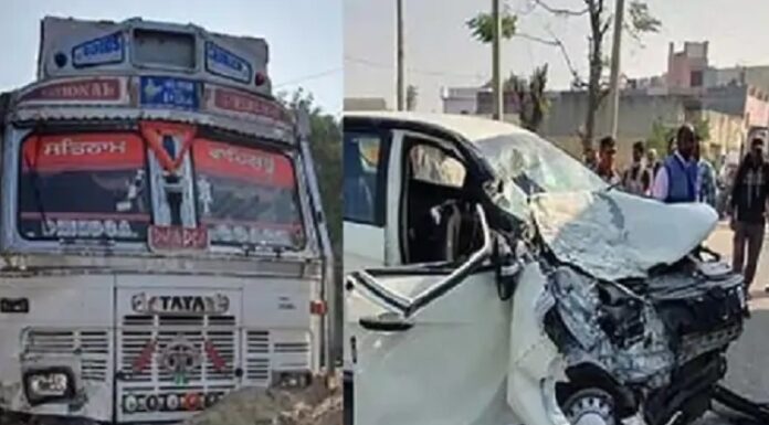 ਦਰਦਨਾਕ ਹਾਦਸਾ ! ਟਰੱਕ ਅਤੇ ਕਾਰ ਦੀ ਆਹਮੋ-ਸਾਹਮਣੇ ਟੱਕਰ ‘ਚ 2 ਔਰਤਾਂ ਦੀ ਮੌਤ, 4 ਗੰਭੀਰ ਜ਼ਖਮੀ