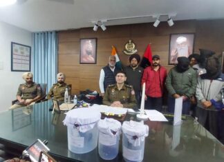 ਲਾਰੈਂਸ ਬਿਸ਼ਨੋਈ ਗੈਂਗ ਦੇ ਚਾਰ ਗੁਰਗੇ ਹਥਿਆਰਾਂ ਸਮੇਤ ਗ੍ਰਿਫ਼ਤਾਰ