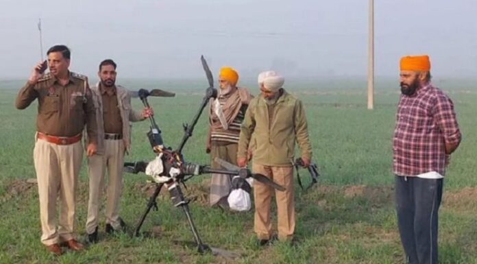 ਪੰਜਾਬ ‘ਚ ਭਾਰਤ-ਪਾਕਿ ਸਰਹੱਦ ‘ਤੇ BSF ਨੇ ਡਰੋਨ ਡੇਗਿਆ, 5 ਕਿਲੋ ਹੈਰੋਇਨ ਵੀ ਬਰਾਮਦ