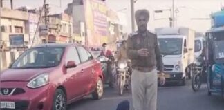 ਲੁਧਿਆਣਾ : ਚਲਾਨ ਤੋਂ ਬਚਣ ਲਈ ਸੜਕ ਵਿਚਕਾਰ ਲੇਟਿਆ ਵਿਅਕਤੀ, ਕੀਤਾ ਹੰਗਾਮਾ