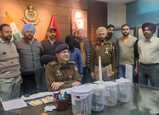 ਰੂਪਨਗਰ : ਹਥਿਆਰ ਸਪਲਾਈ ਕਰਨ ਵਾਲੇ ਗੈਂਗਸਟਰ ਪਵਿੱਤਰ ਸਿੰਘ ਦਾ ਸਾਥੀ 4 ਪਿਸਤੌਲਾਂ ਤੇ 34 ਕਾਰਤੂਸਾਂ ਸਣੇ ਗ੍ਰਿਫ਼ਤਾਰ