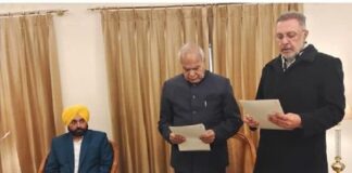 ਡਾ. ਬਲਬੀਰ ਸਿੰਘ ਬਣੇ ਸਿਹਤ ਮੰਤਰੀ, ਅਹੁਦੇ ਦੀ ਚੁੱਕੀ ਸਹੁੰ