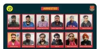 ਖੰਨਾ ਪੁਲਿਸ ਨੇ ਅੰਤਰਰਾਸ਼ਟਰੀ ਗੈਂਗ ਦਾ ਕੀਤਾ ਪਰਦਾਫਾਸ਼, ਔਰਤ ਸਮੇਤ 13 ਬਦਮਾਸ਼ ਕੀਤੇ ਗ੍ਰਿਫਤਾਰ, 5 ਪਿਸਤੌਲ ਤੇ 52 ਕਾਰਤੂਸ ਬਰਾਮਦ