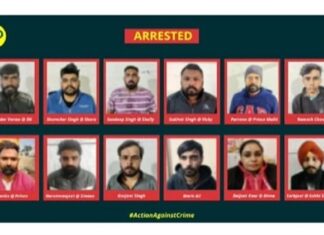 ਖੰਨਾ ਪੁਲਿਸ ਨੇ ਅੰਤਰਰਾਸ਼ਟਰੀ ਗੈਂਗ ਦਾ ਕੀਤਾ ਪਰਦਾਫਾਸ਼, ਔਰਤ ਸਮੇਤ 13 ਬਦਮਾਸ਼ ਕੀਤੇ ਗ੍ਰਿਫਤਾਰ, 5 ਪਿਸਤੌਲ ਤੇ 52 ਕਾਰਤੂਸ ਬਰਾਮਦ