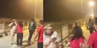 ਕਾਰ ਦੀ ਸਾਈਡ ਨੂੰ ਲੈ ਕੇ ਨਸ਼ੇ ‘ਚ ਟੱਲੀ ਲੜਕੀ ਦਾ ਹਾਈਵੋਲਟੇਜ ਡਰਾਮਾ, ਕੀਤਾ ਰੋਡ ਜਾਮ, ਪੁਲਿਸ ਨੂੰ ਕੱਢੀਆਂ ਗਾਲ੍ਹਾਂ