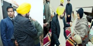 CM ਮਾਨ ਨੇ ਸ਼ਹੀਦ ਕਾਂਸਟੇਬਲ ਕੁਲਦੀਪ ਦੇ ਪਰਿਵਾਰ ਨੂੰ ਆਪਣੇ ਹੱਥੀਂ ਸੌਂਪਿਆ 2 ਕਰੋੜ ਦਾ ਚੈੱਕ, ਬਹਾਦਰੀ ਨੂੰ ਕੀਤਾ ਸਲਾਮ