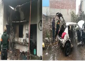 ਜਲੰਧਰ : ਸ਼ਾਰਟ-ਸਰਕਟ ਕਾਰਨ ਕਰਿਆਨੇ ਦੀ ਦੁਕਾਨ ‘ਚ ਲੱਗੀ ਅੱਗ, ਬਾਹਰ ਖੜ੍ਹੀ ਕਾਰ ਵੀ ਆਈ ਲਪੇਟ ‘ਚ