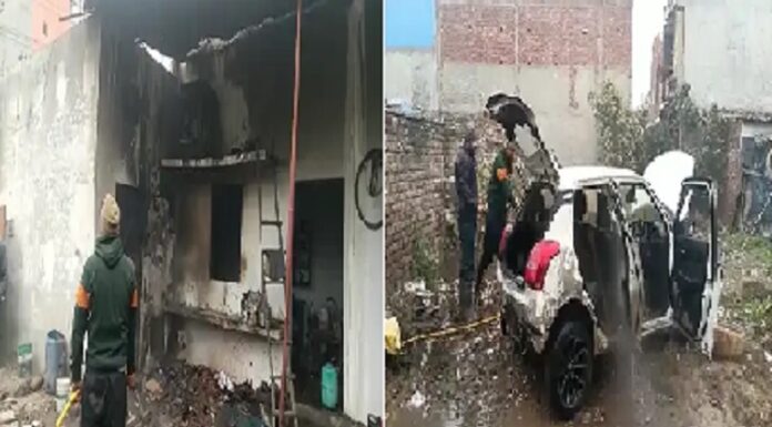 ਜਲੰਧਰ : ਸ਼ਾਰਟ-ਸਰਕਟ ਕਾਰਨ ਕਰਿਆਨੇ ਦੀ ਦੁਕਾਨ ‘ਚ ਲੱਗੀ ਅੱਗ, ਬਾਹਰ ਖੜ੍ਹੀ ਕਾਰ ਵੀ ਆਈ ਲਪੇਟ ‘ਚ