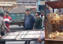 ਨਗਰ ਕੌਂਸਲ ਨੇ ਨਾਜਾਇਜ਼ ਕਬਜ਼ੇ ਕੀਤੀ ਜਗ੍ਹਾ ਤੋਂ ਸਾਮਾਨ ਚੁੱਕਣ ਤੋਂ ਇਲਾਵਾ ਮੁਰਗੇ ਵੀ ਕਰ ਲਏ ਜ਼ਬਤ