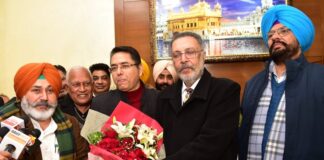 ਡਾ. ਬਲਬੀਰ ਸਿੰਘ ਨੇ ਸਿਹਤ ਤੇ ਪਰਿਵਾਰ ਭਲਾਈ, ਮੈਡੀਕਲ ਸਿੱਖਿਆ ਤੇ ਖੋਜ ਅਤੇ ਚੋਣਾਂ ਬਾਰੇ ਮੰਤਰੀ ਦਾ ਅਹੁਦਾ ਸੰਭਾਲਿਆ