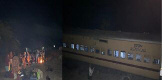 ਟਰੇਨ ਦੇ 11 ਡੱਬੇ ਪਟੜੀ ਤੋਂ ਉਤਰਨ ਨਾਲ ਪਿਆ ਚੀਕ-ਚਿਹਾੜਾ, ਅਨੇਕਾਂ ਯਾਤਰੀ ਹੋਏ ਜ਼ਖਮੀ