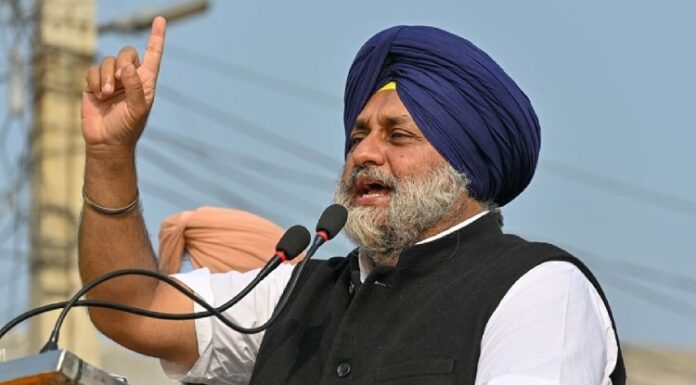 ਪੰਜਾਬ ਦੇ ਪਾਣੀਆਂ ਨੂੰ ਲੁੱਟਣ ਦੀ ਘੜੀ ਜਾ ਰਹੀ ਹੈ ਸਾਜ਼ਿਸ਼ : ਸੁਖਬੀਰ ਬਾਦਲ