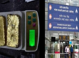ਸ਼ਹੀਦ ਭਗਤ ਸਿੰਘ ਅੰਤਰਰਾਸ਼ਟਰੀ ਹਵਾਈ ਅੱਡੇ ‘ਤੇ ਯਾਤਰੀ ਦੇ ਅੰਡਰਵੀਅਰ ‘ਚੋਂ 1.60 ਕਰੋੜ ਦਾ ਸੋਨਾ ਬਰਾਮਦ
