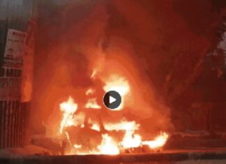 ਲੁਧਿਆਣਾ ‘ਚ ਚਲਦੀ ਕੋਰੀਅਰ ਗੱਡੀ ਨੂੰ ਲੱਗੀ ਅੱਗ, ਮਿੰਟਾਂ ‘ਚ ਗੱਡੀ ਤੇ ਸਾਮਾਨ ਸੜ ਕੇ ਹੋ ਗਿਆ ਸੁਆਹ