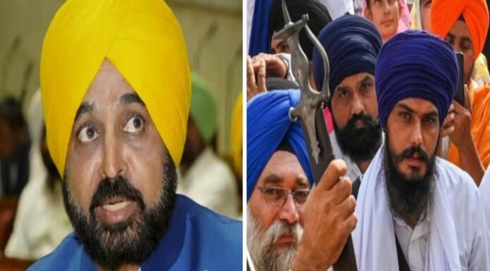 CM ਮਾਨ ਦਾ ਅੰਮ੍ਰਿਤਪਾਲ ‘ਤੇ ਵੱਡਾ ਹਮਲਾ : ਕਿਹਾ – ਸ੍ਰੀ ਗੁਰੂ ਗ੍ਰੰਥ ਸਾਹਿਬ ਨੂੰ ਥਾਣਿਆਂ ਤਕ ਲਿਜਾਣ ਵਾਲੇ ਪੰਜਾਬ ਦੇ ਵਾਰਿਸ ਅਖਵਾਉਣ ਦੇ ਕਾਬਲ ਨਹੀਂ