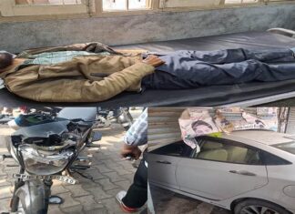 ਤੇਜ਼ ਰਫਤਾਰ ਕਾਰ ਈ-ਰਿਕਸ਼ਾ ਨੂੰ ਟੱਕਰ ਮਾਰਨ ਤੋਂ ਬਾਅਦ ਦੁਕਾਨ ‘ਚ ਵੜੀ, 2 ਜਣੇ ਗੰਭੀਰ