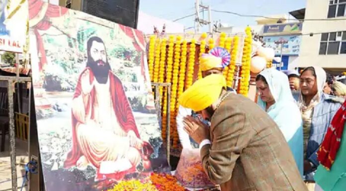 ਮੁੱਖ ਮੰਤਰੀ ਵੱਲੋਂ ਲੋਕਾਂ ਨੂੰ ਸ੍ਰੀ ਗੁਰੂ ਰਵਿਦਾਸ ਜੀ ਦੇ ਦਰਸਾਏ ਮਾਰਗ ‘ਤੇ ਚੱਲ ਕੇ ਸਮਾਜਿਕ ਬੁਰਾਈਆਂ ਜੜ੍ਹੋਂ ਖ਼ਤਮ ਕਰਨ ਦਾ ਸੱਦਾ