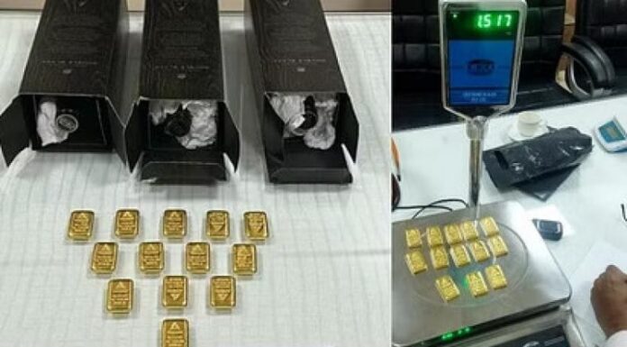 ਅੰਮ੍ਰਿਤਸਰ : 86 ਲੱਖ ਦੇ ਗੋਲਡ ਸਣੇ ਯਾਤਰੀ ਏਅਰਪੋਰਟ ‘ਤੇ ਗ੍ਰਿਫਤਾਰ, ਸ਼ਰਾਬ ਦੀਆਂ ਬੋਤਲਾਂ ‘ਚ ਰੱਖਿਆ ਸੀ ਸੋਨਾ