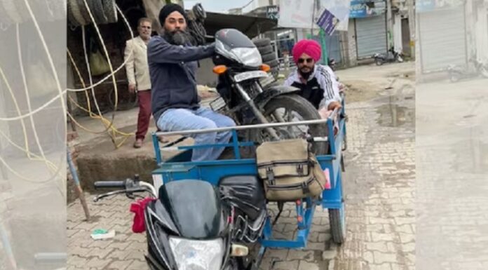 ਅੰਮ੍ਰਿਤਪਾਲ ਦੀ ਸਾਥੀ ਪੱਪਲਪ੍ਰੀਤ ਸਿੰਘ ਨਾਲ ਜੁਗਾੜੂ ਰੇਹੜੇ ‘ਤੇ ਮੋਟਰਸਾਈਕਲ ਲੱਦਦਿਆਂ ਦੀ ਨਵੀਂ ਤਸਵੀਰ ਹੋਈ ਵਾਇਰਲ