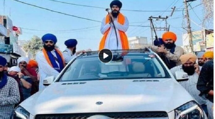 ਅੰਮ੍ਰਿਤਪਾਲ ਦੀ ਮਰਸਡੀਜ਼ ਨੂੰ ਲੈ ਕੇ ਹੰਗਾਮਾ : ਹਰਿਆਣਾ ਦੇ ਭਾਜਪਾ ਸਮਰਥਕ ਦੇ ਨਾਂ ‘ਤੇ ਦਰਜ ਕਾਰ