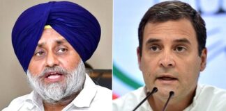 ਸਾਡੇ ਵਿਚਾਰ ਕਾਂਗਰਸ ਨਾਲ ਮੇਲ ਨਹੀਂ ਖਾਂਦੇ ਪਰ ਰਾਹੁਲ ਗਾਂਧੀ ‘ਤੇ ਹੋਈ ਕਾਰਵਾਈ ਲੋਕਤੰਤਰ ਦਾ ਕਤਲ : ਸੁਖਬੀਰ ਬਾਦਲ