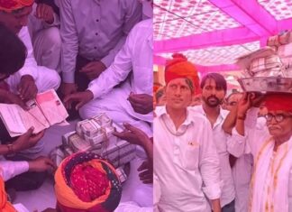 ਰਚਿਆ ਇਤਿਹਾਸ : ਭਾਣਜੀ ਦੇ ਵਿਆਹ ‘ਚ 3 ਕਰੋੜ ਦਾ ਸ਼ਗਨ ਲੈ ਕੇ ਪਹੁੰਚੇ ਮਾਮਾ, ਪਿੰਡ ਦੇ ਹਰੇਕ ਪਰਿਵਾਰ ਨੂੰ ਚਾਂਦੀ ਦਾ ਇਕ-ਇਕ ਸਿੱਕਾ ਵੀ ਦਿੱਤਾ