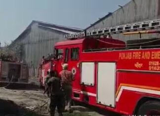 ਖੰਨਾ ‘ਚ ਪਲਾਈਵੁੱਡ ਫੈਕਟਰੀ ‘ਚ ਲੱਗੀ ਭਿਆਨਕ ਅੱਗ, ਫਾਇਰ ਬ੍ਰਿਗੇਡ ਦੀਆਂ 5 ਗੱਡੀਆਂ ਅੱਗ ਬੁਝਾਉਣ ‘ਚ ਲੱਗੀਆਂ