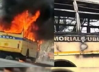 ਹਰਿਆਣਾ : 40 ਵਿਦਿਆਰਥੀਆਂ ਨਾਲ ਭਰੀ ਸਕੂਲ ਬੱਸ ਨੂੰ ਲੱਗੀ ਅੱਗ, ਪਈਆਂ ਭਾਜੜਾਂ