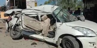 ਦਰਦਨਾਕ : ਵਿਆਹ ਸਮਾਗਮ ਤੋਂ ਪਰਤਦੇ ਪਰਿਵਾਰ ਦੀ ਕਾਰ ਖੜ੍ਹੇ ਟਰੱਕ ‘ਚ ਵੱਜੀ, ਬੱਚੇ ਸਮੇਤ 3 ਜੀਆਂ ਦੀ ਮੌਤ