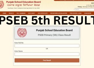 ਅੱਜ ਨਿਕਲਣਗੇ ਪੰਜਵੀਂ ਜਮਾਤ ਦੇ ਨਤੀਜੇ, PSEB ਦੀ ਅਧਿਕਾਰਕ ਵੈੱਬਸਾਈਟ ‘ਤੇ ਜਾਰੀ ਹੋਵੇਗਾ ਰਿਜ਼ਲਟ