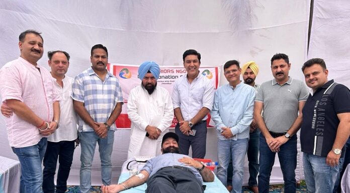 BLOOD DONATION IS A REAL SERVICE OF HUMANITY- SUKHDEV SINGH