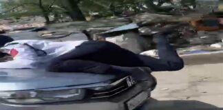 ਲੁਧਿਆਣਾ : ਕਾਰ ਨੂੰ ਰੁਕਣ ਦਾ ਕੀਤਾ ਇਸ਼ਾਰਾ ਤਾਂ ਮਾਰੀ ਜ਼ੋਰਦਾਰ ਟੱਕਰ, ਬੋਨਟ ‘ਤੇ ਡਿੱਗਿਆ ਟਰੈਫਿਕ ਮੁਲਾਜ਼ਮ ਦੂਰ ਜਾ ਕੇ ਡਿੱਗਿਆ