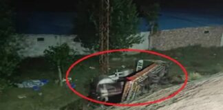 ਲੁਧਿਆਣਾ ਦੇ ਦੱਖਣੀ ਬਾਈਪਾਸ ‘ਤੇ ਪੁਲ ਤੋਂ ਡਿੱਗਿਆ ਟਰੱਕ, ਲੁੱਟ ਦੀ ਕੋਸ਼ਿਸ਼ ਤੋਂ ਬਾਅਦ ਹੋਇਆ ਹਾਦਸਾ