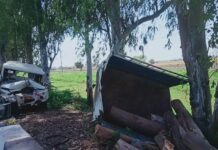 ਭੋਗਪੁਰ ਨੇੜੇ ਭਿਆਨਕ ਹਾਦਸਾ : ਟਾਇਰ ਫਟਣ ਕਾਰਨ ਦਰੱਖ਼ਤ ‘ਚ ਵੱਜੀ ਬਲੈਰੋ, ਪਿਓ-ਪੁੱਤ ਦੀ ਮੌਤ