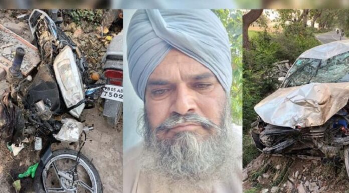 ਫਿਰੋਜ਼ਪੁਰ ‘ਚ ਕਾਰ ਨੇ ਮੋਟਰਸਾਈਕਲ ਸਵਾਰ ਜੋੜੇ ਨੂੰ ਮਾਰੀ ਟੱਕਰ, ਪਤੀ ਦੀ ਮੌਤ, ਪਤਨੀ ਸੀਰੀਅਸ