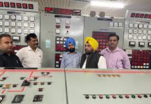 ਬਿਜਲੀ ਮੰਤਰੀ ਹਰਭਜਨ ਸਿੰਘ ਵੱਲੋਂ ਰਣਜੀਤ ਸਾਗਰ ਡੈਮ ਤੇ ਸ਼ਾਹਪੁਰਕੰਡੀ ਪ੍ਰਾਜੈਕਟ ਦਾ ਦੌਰਾ