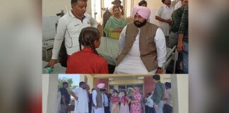 ਨੰਗਲ : ਫੈਕਟਰੀ ‘ਚੋਂ ਲੀਕ ਹੋਈ ਗੈਸ ਤੋਂ ਪ੍ਰਭਾਵਿਤ ਬੱਚਿਆਂ ਨੂੰ ਹਸਪਤਾਲ ‘ਚ ਮਿਲਣ ਪੁੱਜੇ ਸਿੱਖਿਆ ਮੰਤਰੀ ਹਰਜੋਤ ਬੈਂਸ