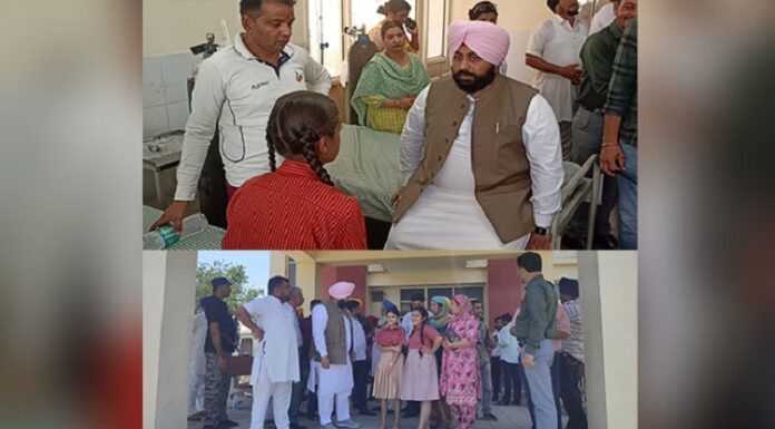 ਨੰਗਲ : ਫੈਕਟਰੀ ‘ਚੋਂ ਲੀਕ ਹੋਈ ਗੈਸ ਤੋਂ ਪ੍ਰਭਾਵਿਤ ਬੱਚਿਆਂ ਨੂੰ ਹਸਪਤਾਲ ‘ਚ ਮਿਲਣ ਪੁੱਜੇ ਸਿੱਖਿਆ ਮੰਤਰੀ ਹਰਜੋਤ ਬੈਂਸ