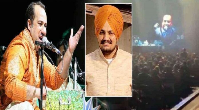 ਲਹਿੰਦੇ ਪੰਜਾਬ ‘ਚ ਵੀ ਸਿੱਧੂ ਓਨਾ ਹੀ ਅਜੀਜ਼ : ਰਾਹਤ ਫਤਿਹ ਅਲੀ ਖਾਨ ਨੇ ਮੂਸੇਵਾਲਾ ਲਈ ਗਾਈ ਕੱਵਾਲੀ, ਗੁੱਜਰਾਂਵਾਲਾ ‘ਚ ਥਾਂ-ਥਾਂ ਲੱਗੇ ਸਿੱਧੂ ਦੇ ਪੋਸਟਰ