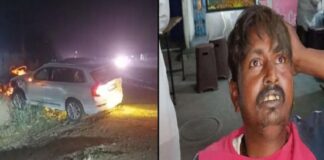 ਹੁਸ਼ਿਆਰਪੁਰ : ਧਾਰਮਿਕ ਸਥਾਨ ਤੋਂ ਮੱਥਾ ਟੇਕ ਕੇ ਆਉਂਦੇ ਵਿਅਕਤੀਆਂ ਨੂੰ ਕਾਰ ਨੇ ਮਾਰੀ ਟੱਕਰ, 1 ਸ਼ਰਧਾਲੂ ਦੀ ਮੌਤ, 9 ਗੰਭੀਰ