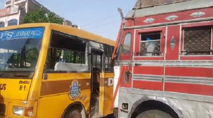 ਕਪੂਰਥਲਾ ‘ਚ ਬੱਚਿਆਂ ਨਾਲ ਭਰੀ ਸਕੂਲ ਬੱਸ ਨਾਲ ਵਾਪਰਿਆ ਭਿਆਨਕ ਹਾਦਸਾ, ਤੇਜ਼ ਰਫ਼ਤਾਰ ਟਿੱਪਰ ਨੇ ਮਾਰੀ ਟੱਕਰ