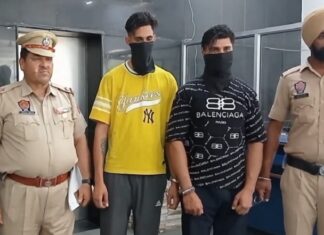 ਮੋਗਾ : ਨਾਜਾਇਜ਼ ਹਥਿਆਰਾਂ ਸਣੇ ਗੈਂਗਸਟਰ ਗੋਲਡੀ ਬਰਾੜ ਦੇ ਦੋ ਸਾਥੀ ਗ੍ਰਿਫਤਾਰ, ਪਰਚਾ ਦਰਜ