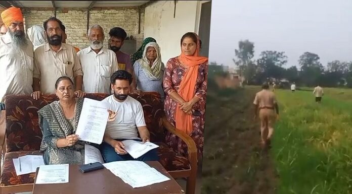 ਗੁਰਦਾਸਪੁਰ : ਔਰਤ ਨੇ ਪੁਲਿਸ ਮੁਲਾਜ਼ਮਾਂ ਸਾਹਮਣੇ ਕੱਢੇ ਫਾਇਰ, ਕਿਹਾ- ਜ਼ਮੀਨ ਸਾਡੀ, ਕੋਈ ਹੋਰ ਕਿਵੇਂ ਵਾਹ ਜਾਵੇ