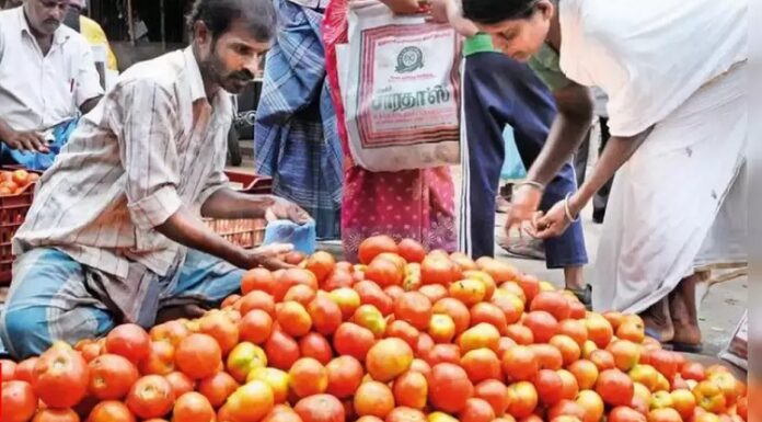 ਟਮਾਟਰ ਹੋਇਆ ਹੋਰ ‘ਲਾਲ’: ਪਿਛਲੇ ਮਹੀਨੇ 40 ਰੁਪਏ ਵਿਕਣ ਵਾਲਾ ਟਮਾਟਰ 100 ਰੁਪਏ ਕਿੱਲੋ ਹੋਇਆ!