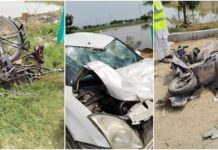 ਸਤਿਸੰਗ ਸੁਣ ਕੇ ਆ ਰਹੇ ਲੋਕਾਂ ਨਾਲ ਖਟਕੜ ਕਲਾਂ ਨੇੜੇ ਭਿਆਨਕ ਹਾਦਸਾ : 2 ਦੀ ਮੌਕੇ ‘ਤੇ ਮੌਤ, 3 ਜਣੇ ਸੀਰੀਅਸ